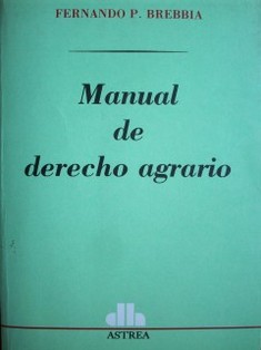 Manual de Derecho Agrario