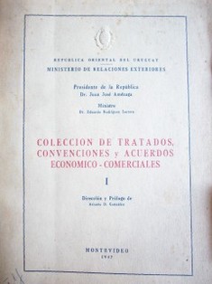 Colección de tratados, convenciones y acuerdos económico-comerciales