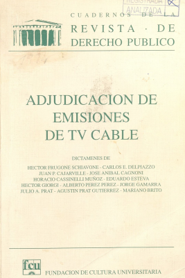 Adjudicación de emisiones de tv cable