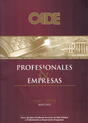 Revista CADE : Profesionales & Empresas, T.LXVIII - May. 2023