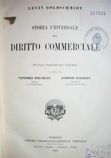 Storia universale del Diritto Commerciale