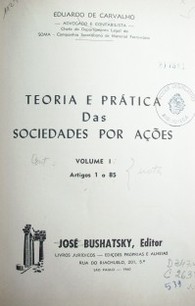 Teoría e prática das sociedades por ações