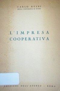 L'impresa cooperativa