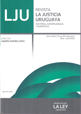 La Justicia Uruguaya, T.161 Nº2 - Abr. - Jun. 2023