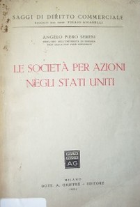 Le società per azioni negli Stati Uniti