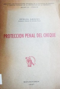 Protección penal del cheque