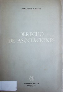 Derecho de Asociaciones