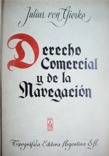 Derecho comercial y de la navegación