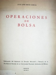 Operaciones de Bolsa