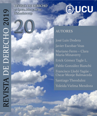 Revista de Derecho, Año 15 Nº20 (2019) - Dic. 2019