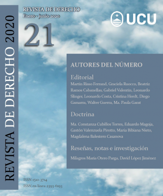 Revista de Derecho, Nº21 (2020) - Ene. - Jun. 2020