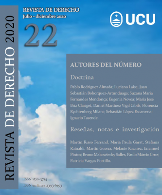 Revista de Derecho, Nº22 (2020) - Jul. - Dic. 2020