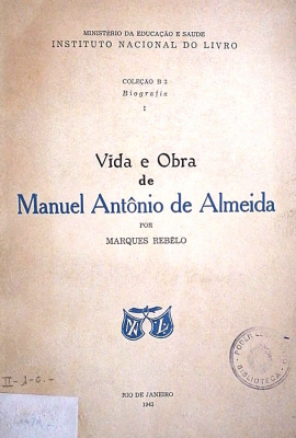 Vida e obra de Manuel Antonio de Almeida