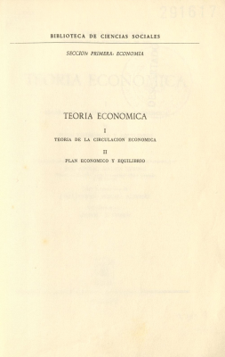 Teoría económica