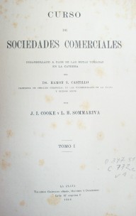 Curso de Sociedades Comerciales