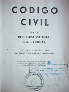 Código Civil de la República Oriental del Uruguay