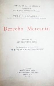 Derecho Mercantil