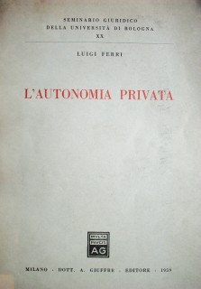 L'autonomia privata