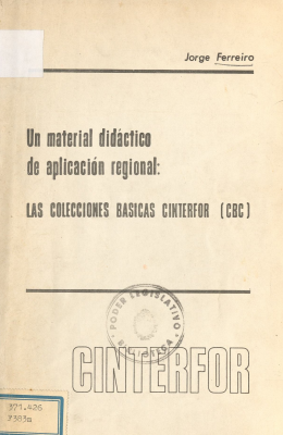 Un material didáctico de aplicación regional : las colecciones básicas de Cinterfor (CBC)