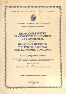 Relaciones entre el concepto económico y el ambiental = relations between the environmental and economic concepts
