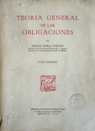 Teoría general de las obligaciones