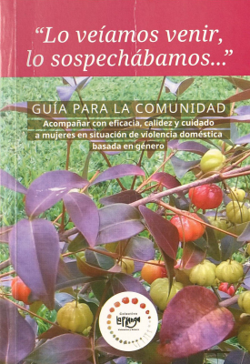 "Lo veíamos venir, lo sospechábamos..." : guía para la comunidad : acompañar con eficacia, calidez y cuidado a mujeres en situación de violencia doméstica basada en género