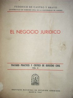 El negocio jurídico