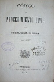 Código de Procedimiento Civil de la República Oriental del Uruguay