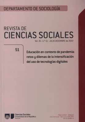 Revista de Ciencias Sociales, Vol. 35 Nº51 (2022) - Jul. - Dic. 2022 - Educación en contexto de pandemia: retos y dilemas de la intensificación del uso de tecnologías digitales