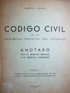 Código Civil de la República Oriental del Uruguay