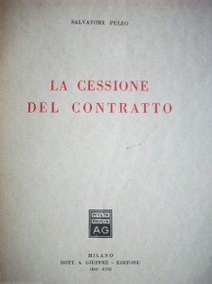 La cessione del contratto