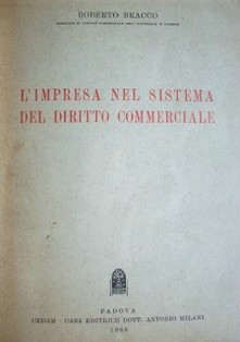 L'impresa nel sistema del diritto commerciale