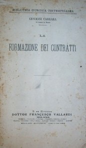 La formazione dei contratti