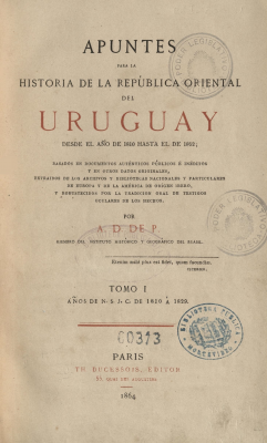 Apuntes para la historia de la República Oriental del Uruguay