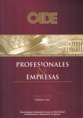 Revista CADE : Profesionales & Empresas, T.LXXI - Feb. 2024