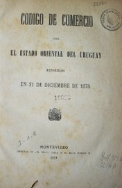 Código de Comercio para el Estado Oriental del Uruguay