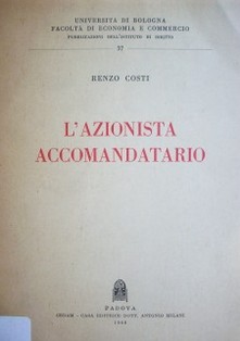 L'azionista accomandatario