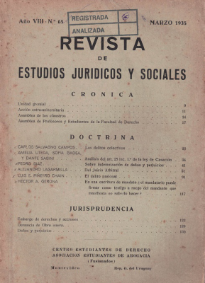 Revista de Estudios Jurídicos y Sociales