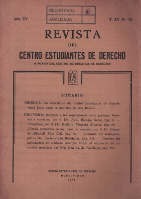 Revista del Centro Estudiantes de Derecho