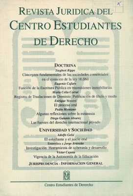 Revista Jurídica del Centro Estudiantes de Derecho