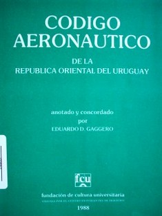 Código Aeronáutico de la República Oriental del Uruguay