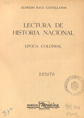 Lectura de historia nacional