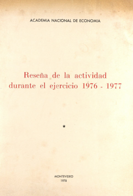 Reseña de la actividad durante el ejercicio 1976-1977