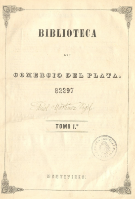 Biblioteca del Comercio del Plata. v.1