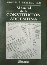 Manual de la Constitución Argentina