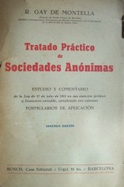 Tratado práctico de sociedades anónimas