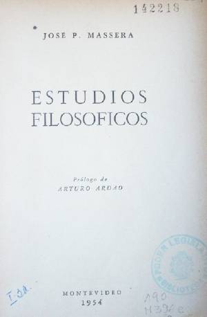 Estudios filosóficos