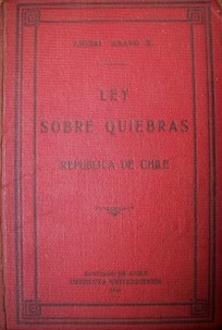 Ley Nº 4558 sobre quiebras de la República de Chile
