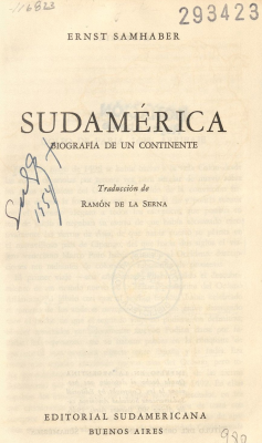 Sudamerica : biografia de un continente