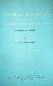 Código de Aguas de la República Oriental del Uruguay